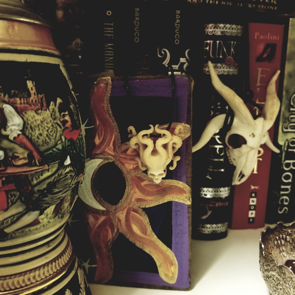 3D Printed Octopus Skull Necklace